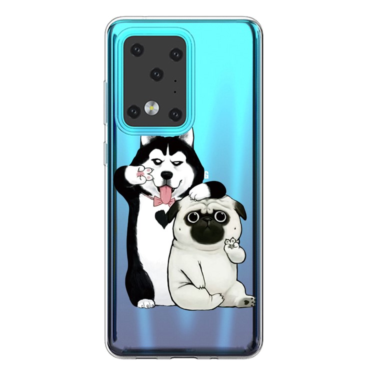 Pattern Printing TPU Case for Samsung Galaxy S20 Ultra - Dogs-1