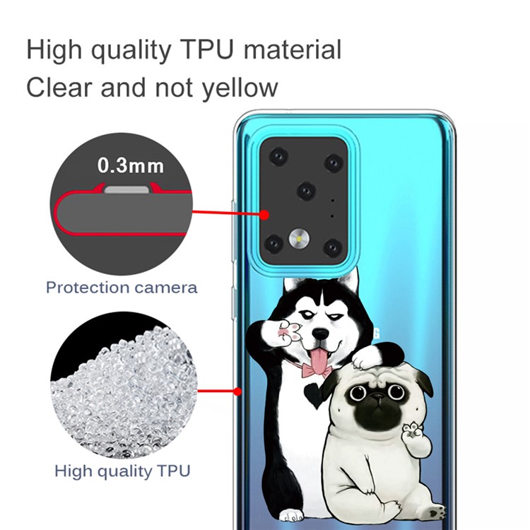 Pattern Printing TPU Case for Samsung Galaxy S20 Ultra - Dogs-2