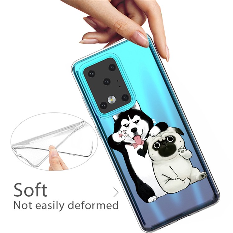 Pattern Printing TPU Case for Samsung Galaxy S20 Ultra - Dogs-3