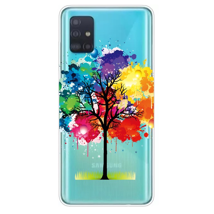 Pattern Printing TPU Cell Phone Case for Samsung Galaxy A51 - Colorized Tree-1