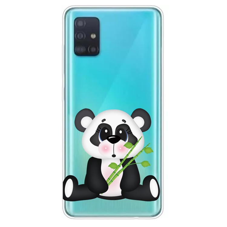 Pattern Printing TPU Phone Case Covering for Samsung Galaxy A71 - Big Panda-1