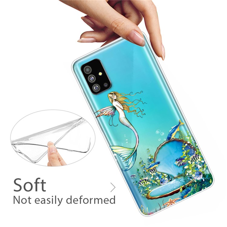 Pattern Printing IMD TPU Phone Case for Samsung Galaxy S20 Plus - Mermaid-3