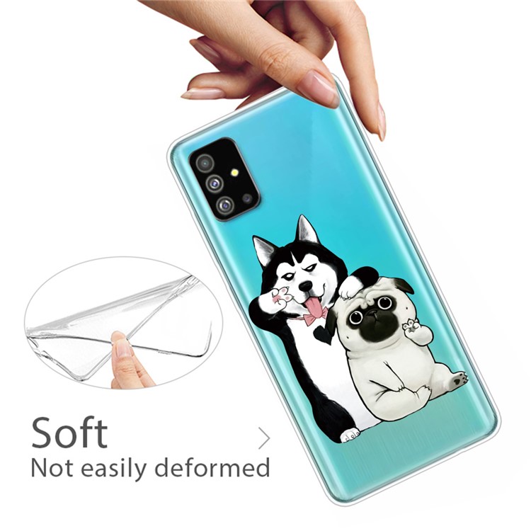 Pattern Printing IMD TPU Phone Case for Samsung Galaxy S20 Plus - Dogs-3
