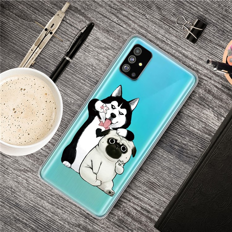 Pattern Printing IMD TPU Phone Case for Samsung Galaxy S20 Plus - Dogs-5