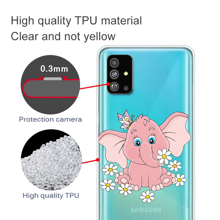 Pattern Printing IMD TPU Back Case for Samsung Galaxy S20 - Elephant-2