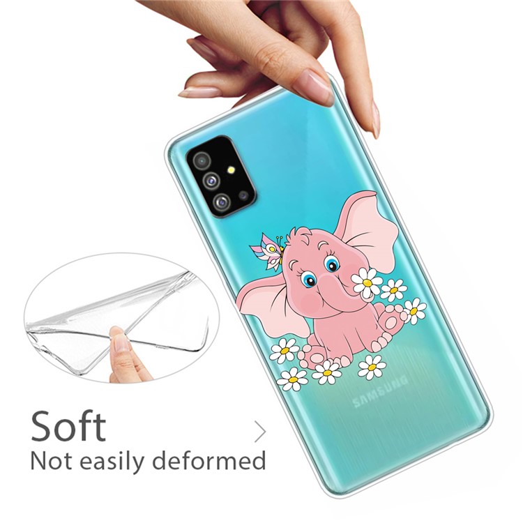 Pattern Printing IMD TPU Back Case for Samsung Galaxy S20 - Elephant-3