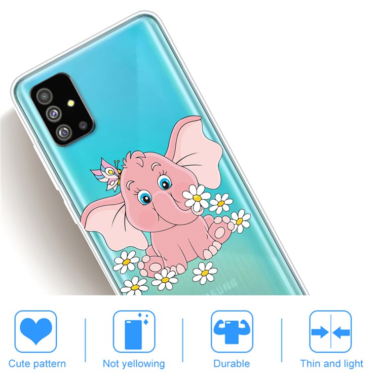 Pattern Printing IMD TPU Back Case for Samsung Galaxy S20 - Elephant-4