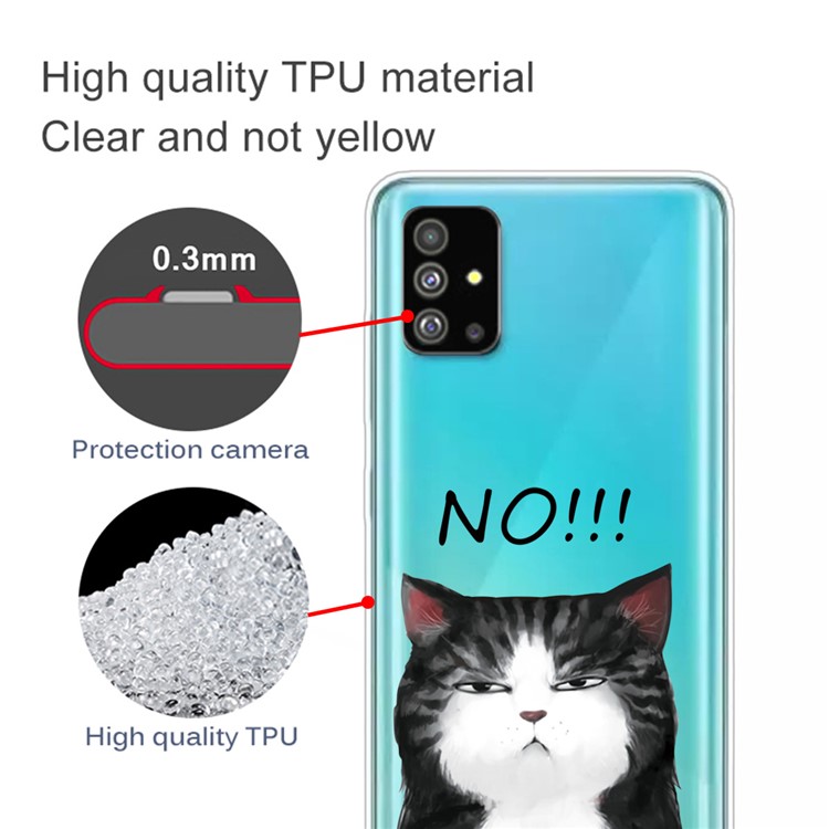 Pattern Printing IMD TPU Back Case for Samsung Galaxy S20 - Fat Cat-2