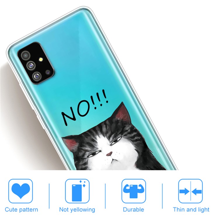 Pattern Printing IMD TPU Back Case for Samsung Galaxy S20 - Fat Cat-4
