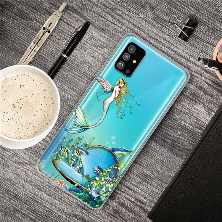 Pattern Printing IMD TPU Back Case for Samsung Galaxy S20 - Mermaid-5
