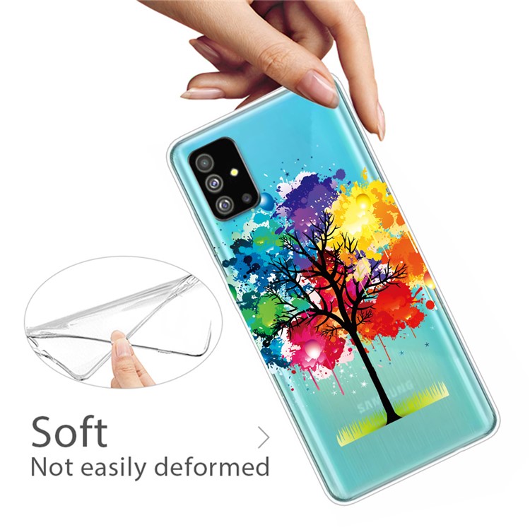 Pattern Printing IMD TPU Back Case for Samsung Galaxy S20 - Colorfur Tree-3
