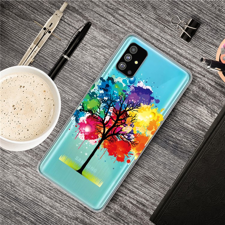 Pattern Printing IMD TPU Back Case for Samsung Galaxy S20 - Colorfur Tree-5