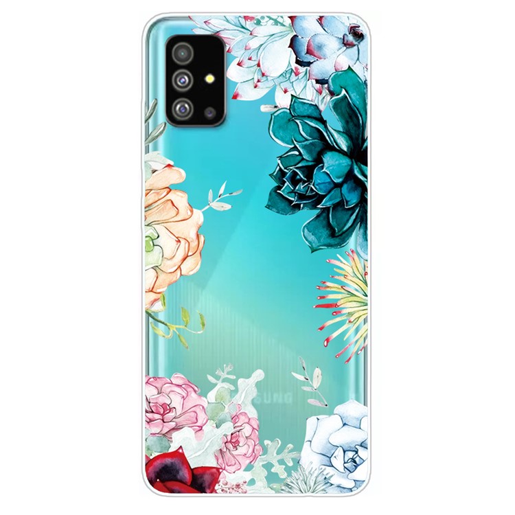 Pattern Printing IMD TPU Back Case for Samsung Galaxy S20 - Colorful Flowers-1