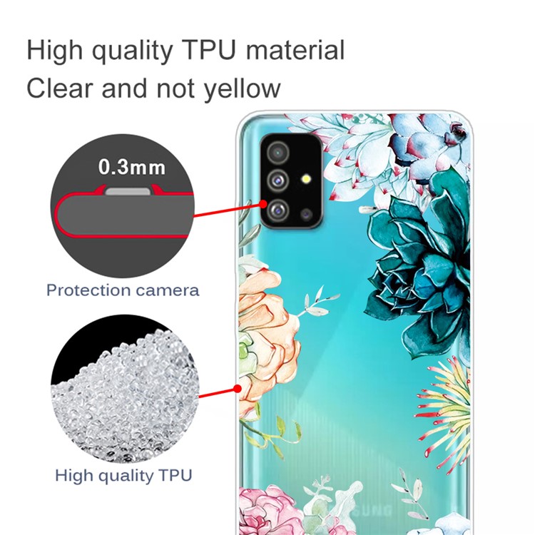 Pattern Printing IMD TPU Back Case for Samsung Galaxy S20 - Colorful Flowers-2