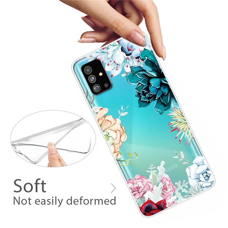 Pattern Printing IMD TPU Back Case for Samsung Galaxy S20 - Colorful Flowers-3