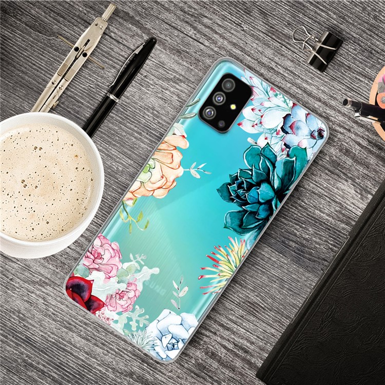 Pattern Printing IMD TPU Back Case for Samsung Galaxy S20 - Colorful Flowers-5