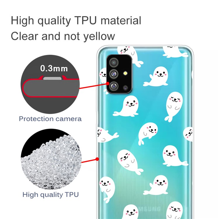 Pattern Printing IMD TPU Case for Samsung Galaxy S20 Plus - Dolphin-2