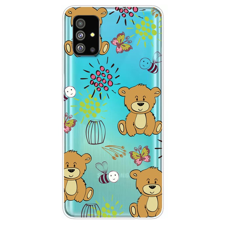 Pattern Printing IMD TPU Case for Samsung Galaxy S20 Plus - Bear-1