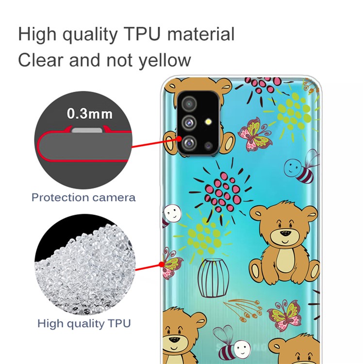 Pattern Printing IMD TPU Case for Samsung Galaxy S20 Plus - Bear-2