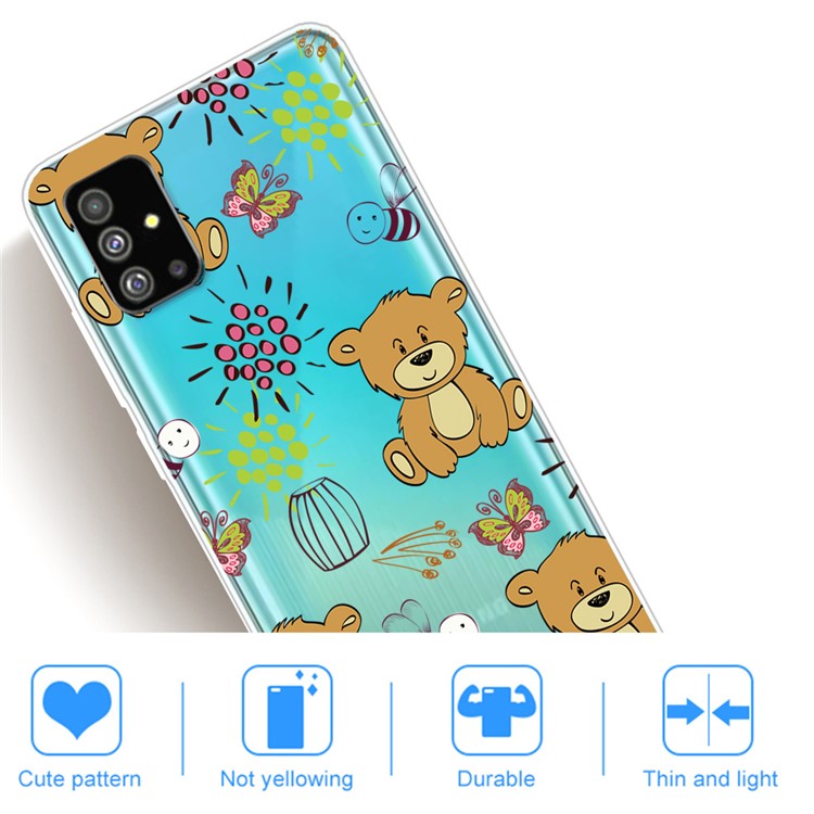 Pattern Printing IMD TPU Case for Samsung Galaxy S20 Plus - Bear-4
