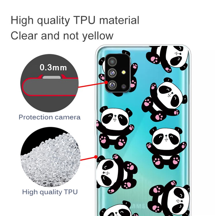 Pattern Printing IMD TPU Case for Samsung Galaxy S20 Plus - Panda-2