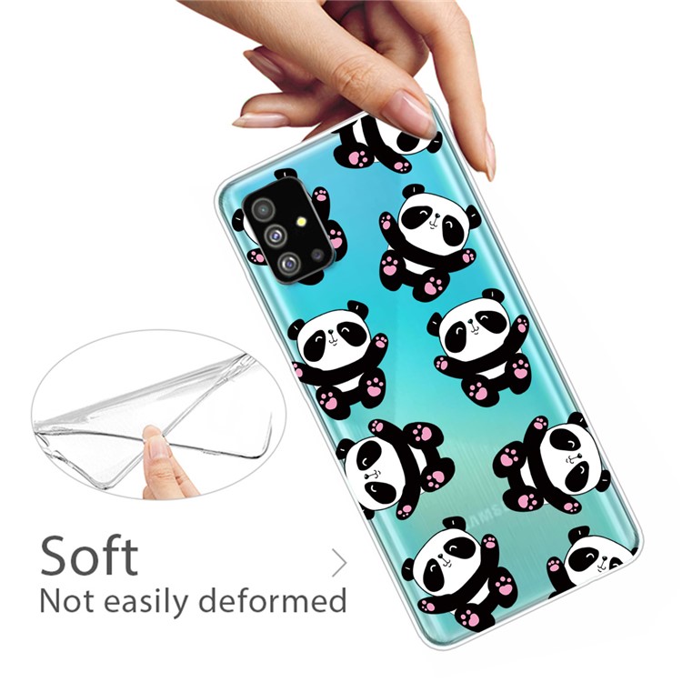 Pattern Printing IMD TPU Case for Samsung Galaxy S20 Plus - Panda-3