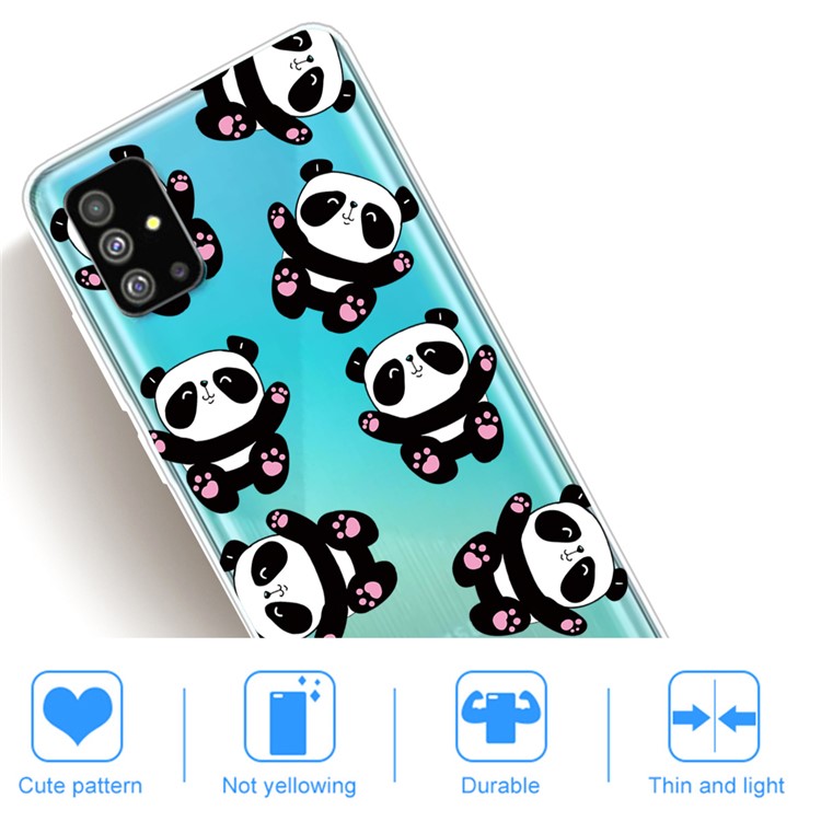 Pattern Printing IMD TPU Case for Samsung Galaxy S20 Plus - Panda-4