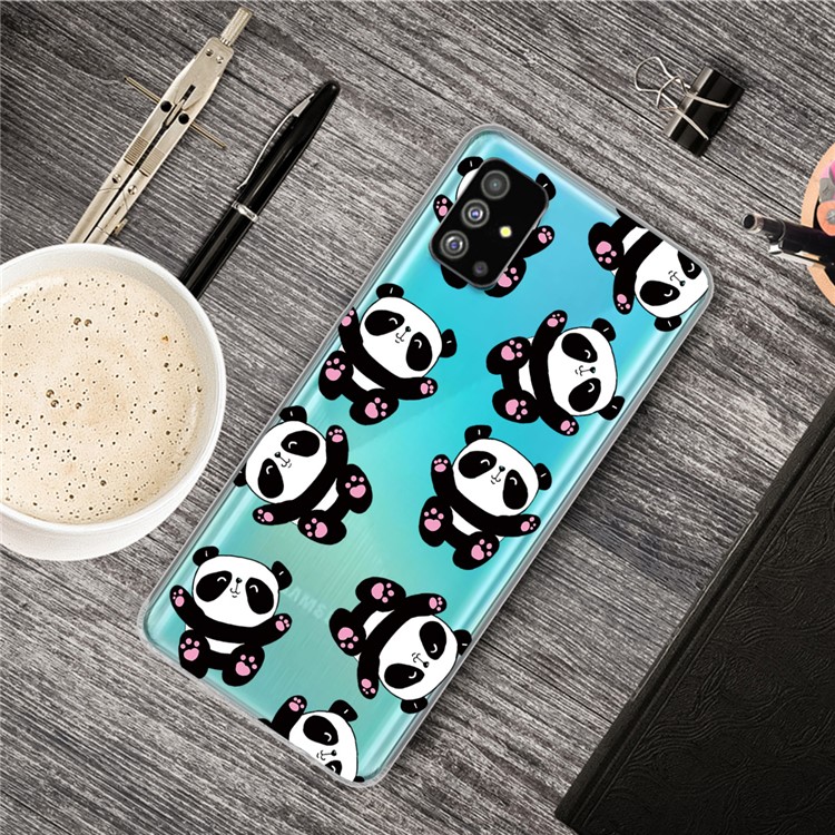 Pattern Printing IMD TPU Case for Samsung Galaxy S20 Plus - Panda-5