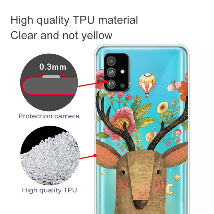 Pattern Printing IMD TPU Case for Samsung Galaxy S20 Plus - Elk-2