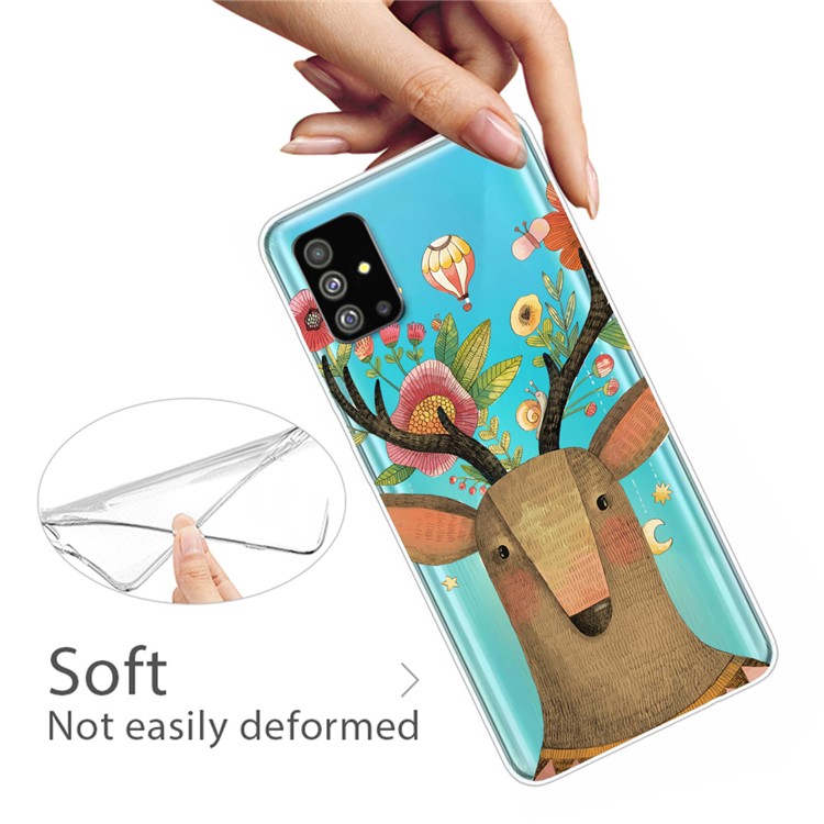 Pattern Printing IMD TPU Case for Samsung Galaxy S20 Plus - Elk-3