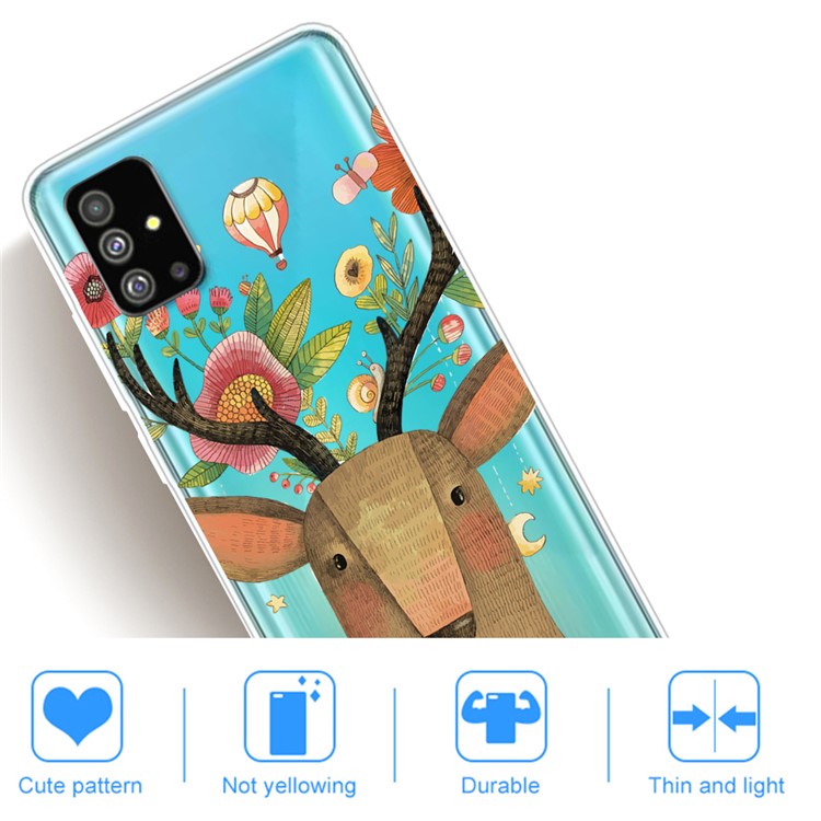 Pattern Printing IMD TPU Case for Samsung Galaxy S20 Plus - Elk-4