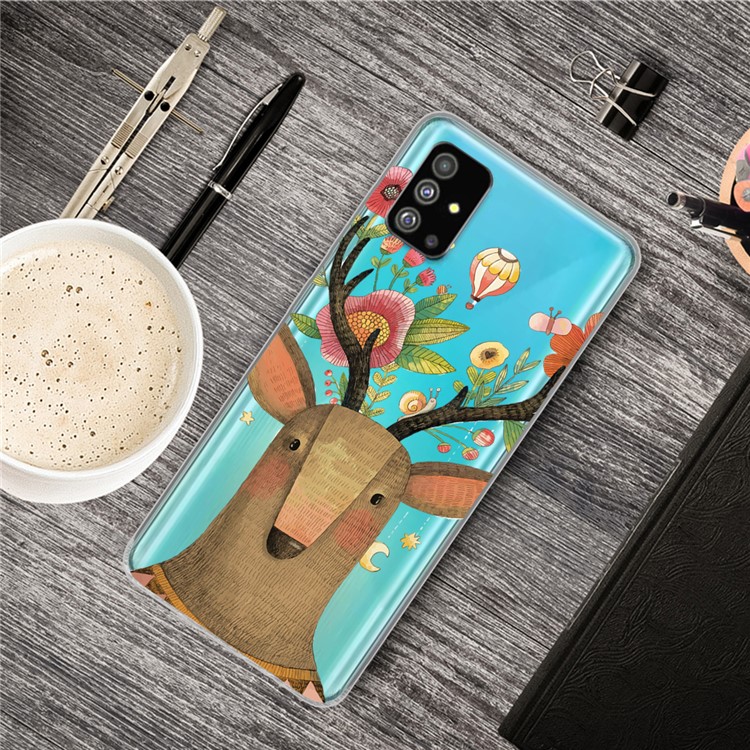 Pattern Printing IMD TPU Case for Samsung Galaxy S20 Plus - Elk-5