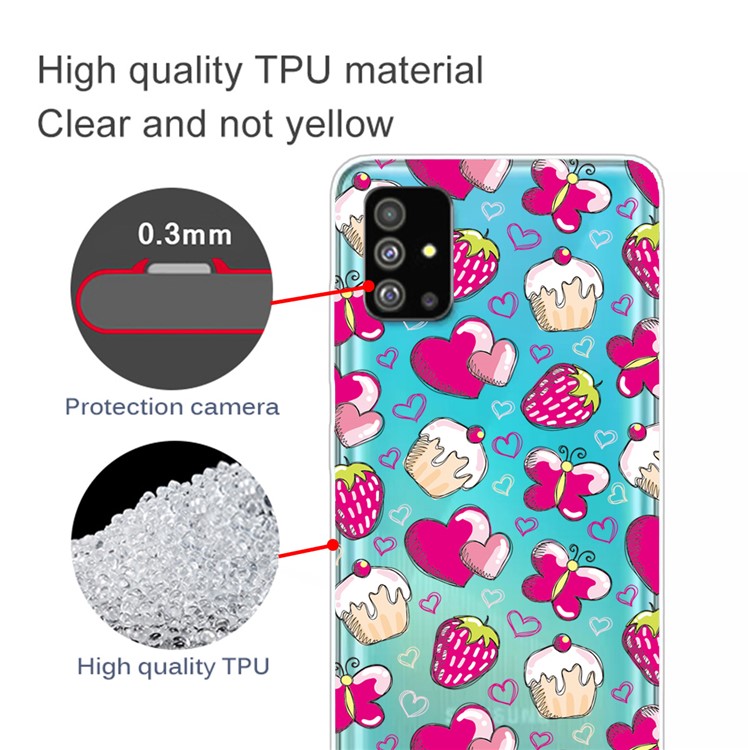 IMD Pattern Printing Soft TPU Back Shell for Samsung Galaxy S20 - Cup Cakes-2