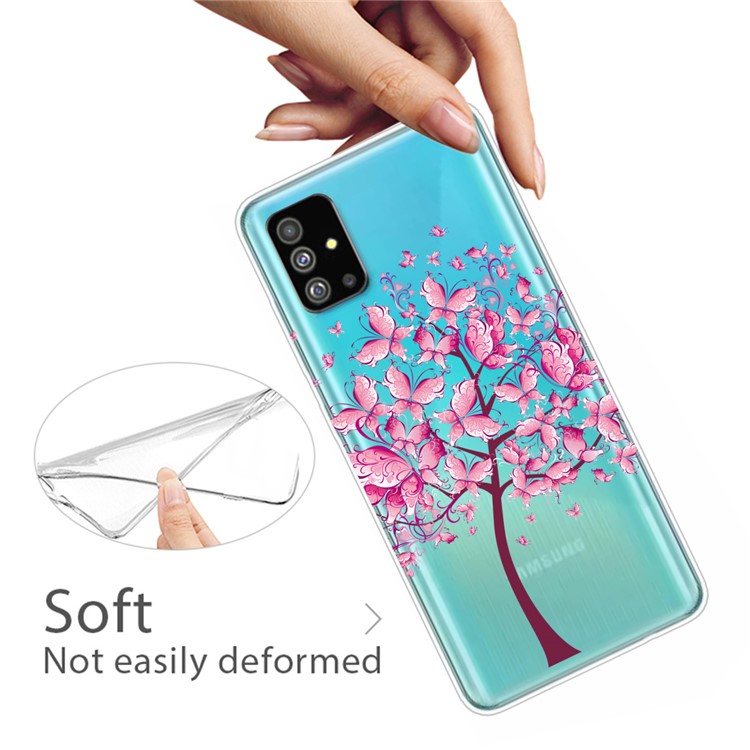IMD Pattern Printing Soft TPU Back Shell for Samsung Galaxy S20 - Flower Tree-3