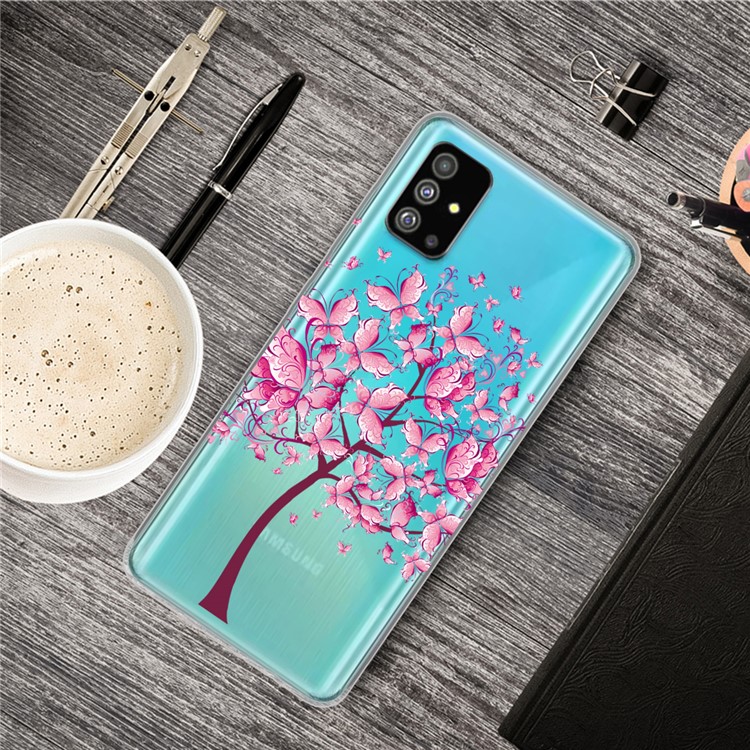 IMD Pattern Printing Soft TPU Back Shell for Samsung Galaxy S20 - Flower Tree-5