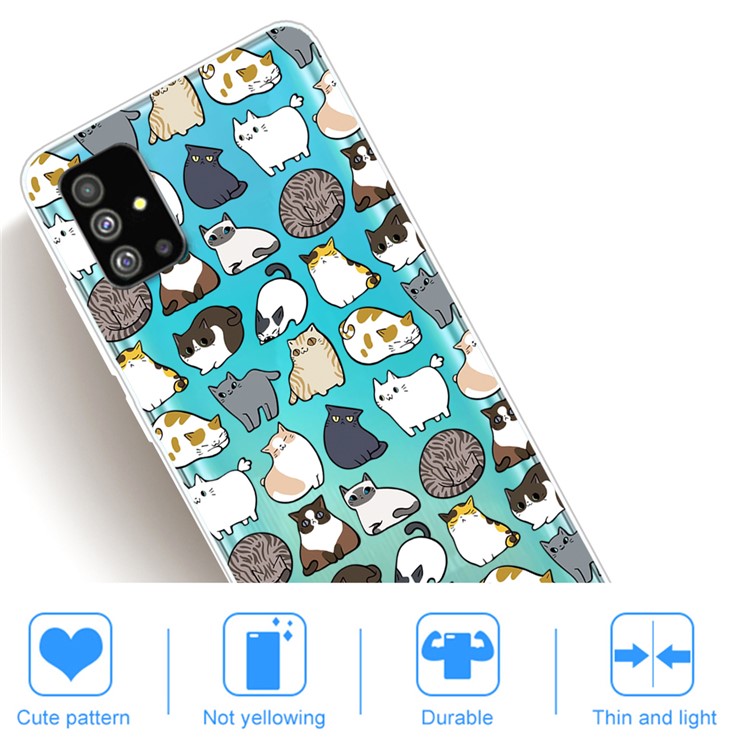 IMD Pattern Printing Soft TPU Back Shell for Samsung Galaxy S20 - Mini Animals-4