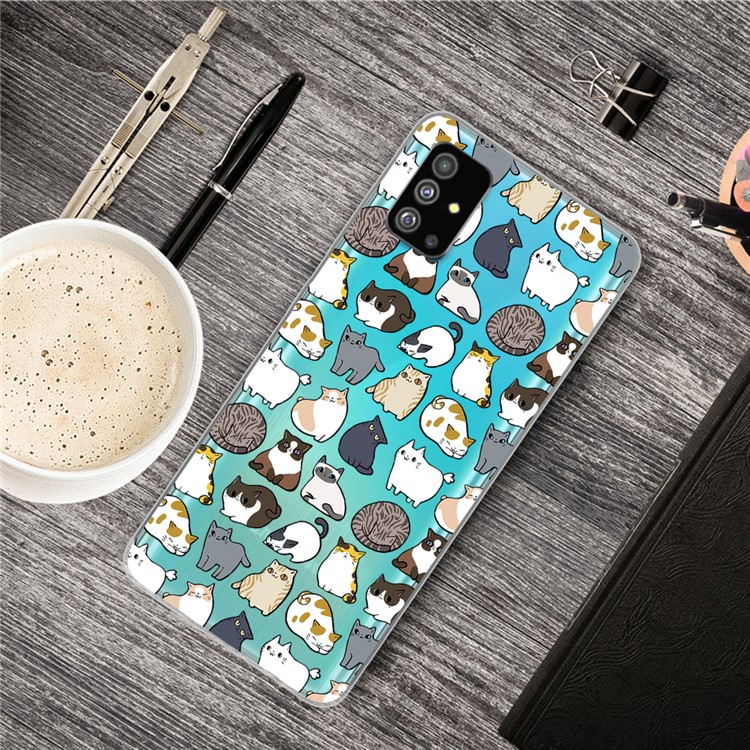IMD Pattern Printing Soft TPU Back Shell for Samsung Galaxy S20 - Mini Animals-5