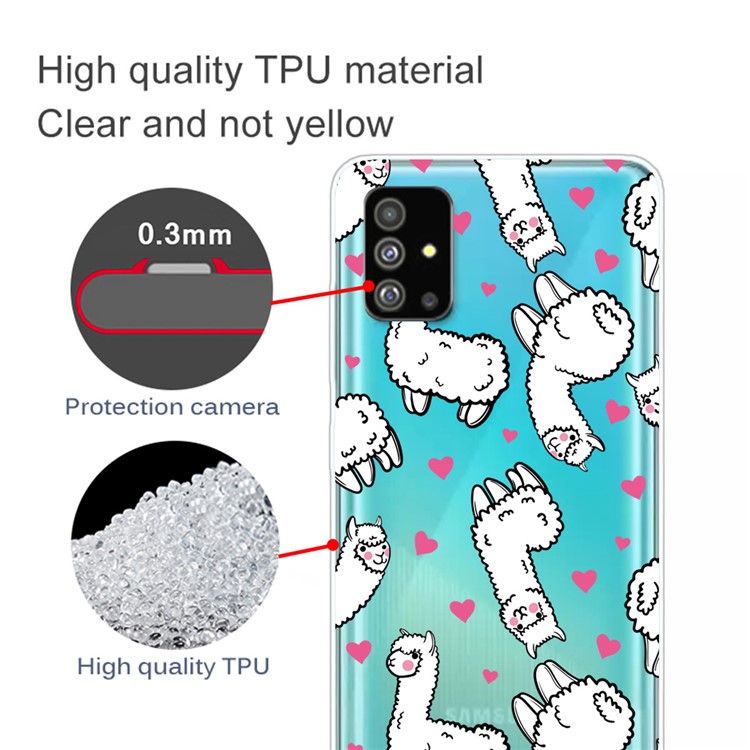 IMD Pattern Printing Soft TPU Back Shell for Samsung Galaxy S20 - Alpaca-2