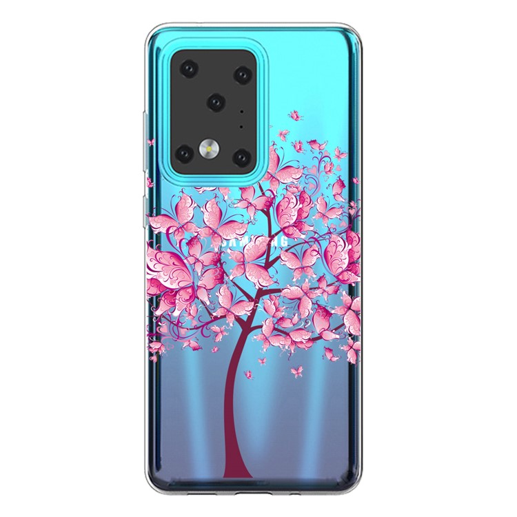 IMD Pattern Printing Soft TPU Phone Cover for Samsung Galaxy S20 Ultra - Flower Tree-1