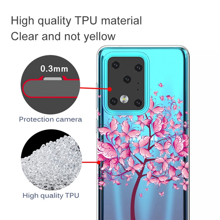 IMD Pattern Printing Soft TPU Phone Cover for Samsung Galaxy S20 Ultra - Flower Tree-2