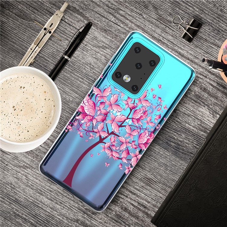 IMD Pattern Printing Soft TPU Phone Cover for Samsung Galaxy S20 Ultra - Flower Tree-5