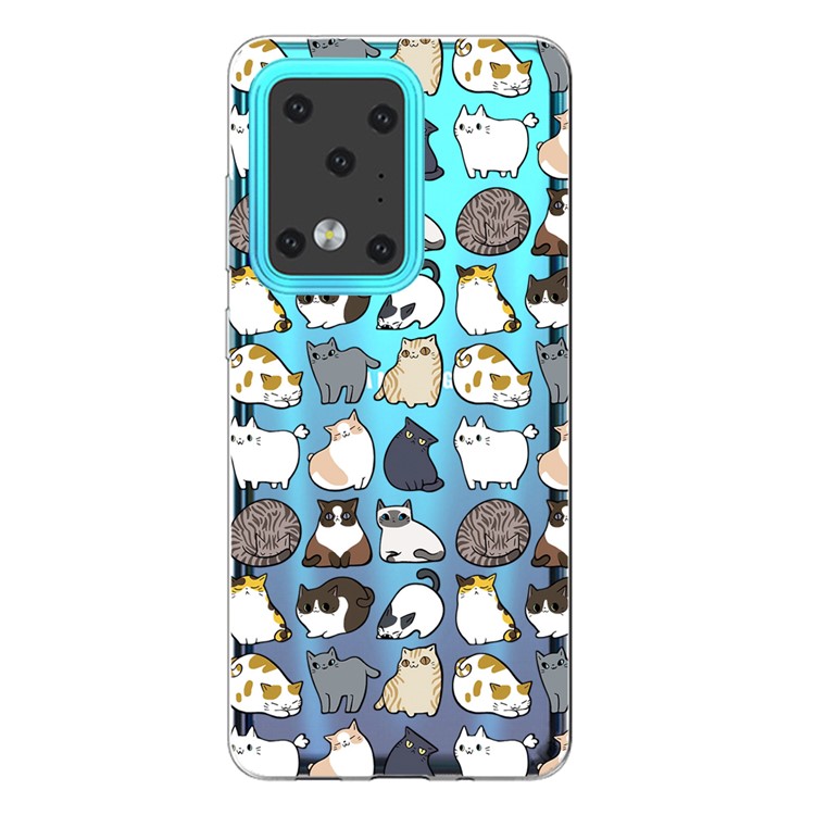 IMD Pattern Printing Soft TPU Phone Cover for Samsung Galaxy S20 Ultra - Mini Animals-1