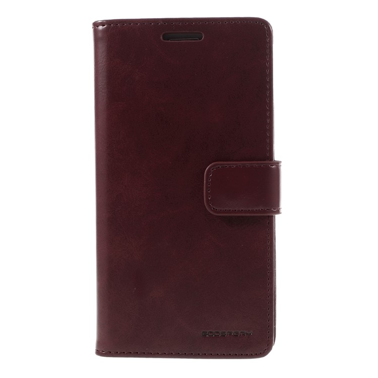 MERCURY GOOSPERY Blue Moon Leather Cover for Samsung Galaxy S7 G930 - Wine Red-3
