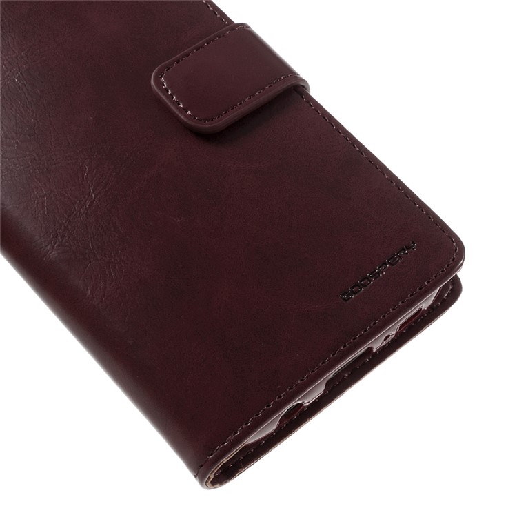 MERCURY GOOSPERY Blue Moon Leather Cover for Samsung Galaxy S7 G930 - Wine Red-8