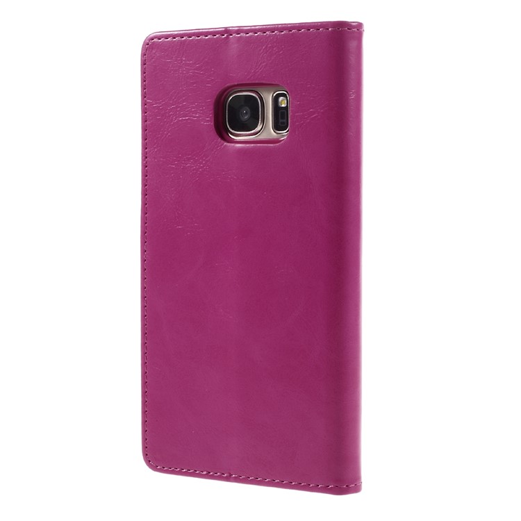 MERCURY GOOSPERY Blue Moon Stand Leather Cover for Samsung Galaxy S7 G930 - Rose-2