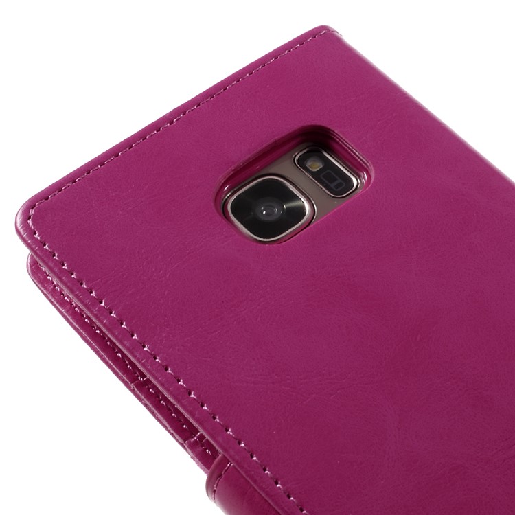 MERCURY GOOSPERY Blue Moon Stand Leather Cover for Samsung Galaxy S7 G930 - Rose-8