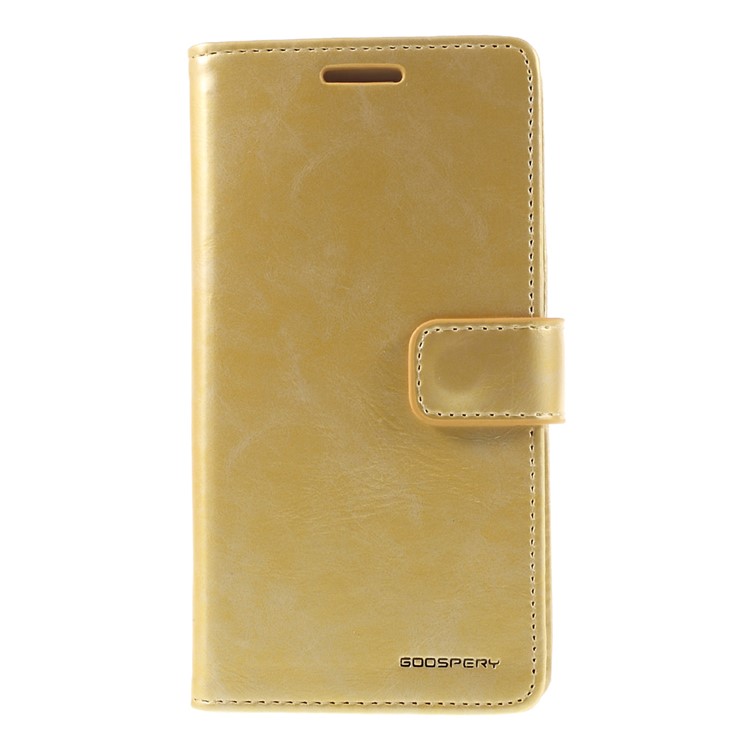 MERCURY GOOSPERY Blue Moon Leather Flip Cover for Samsung Galaxy S7 G930 - Gold-3