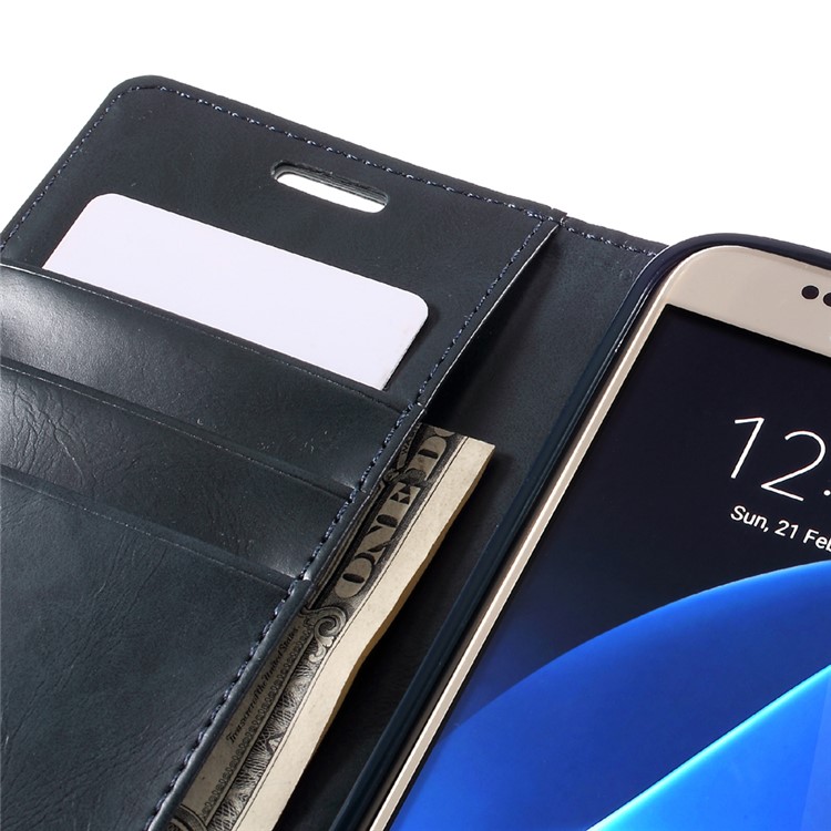 MERCURY GOOSPERY Blue Moon Leather Case for Samsung Galaxy S7 G930 - Dark Blue-7