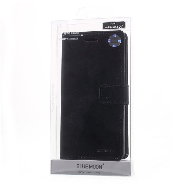MERCURY GOOSPERY Blue Moon Leather Stand Case for Samsung Galaxy S7 G930 - Black-10