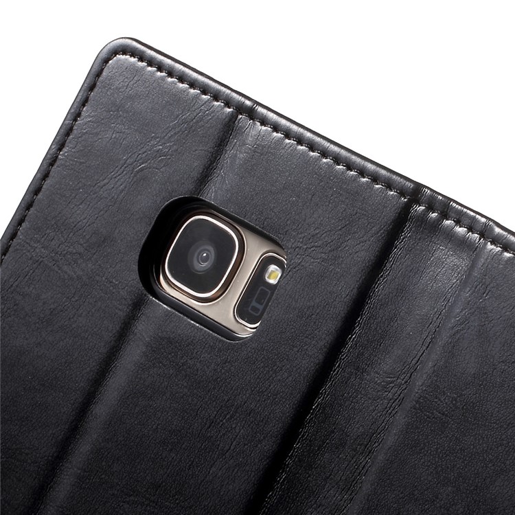 MERCURY GOOSPERY Blue Moon Leather Stand Case for Samsung Galaxy S7 G930 - Black-6